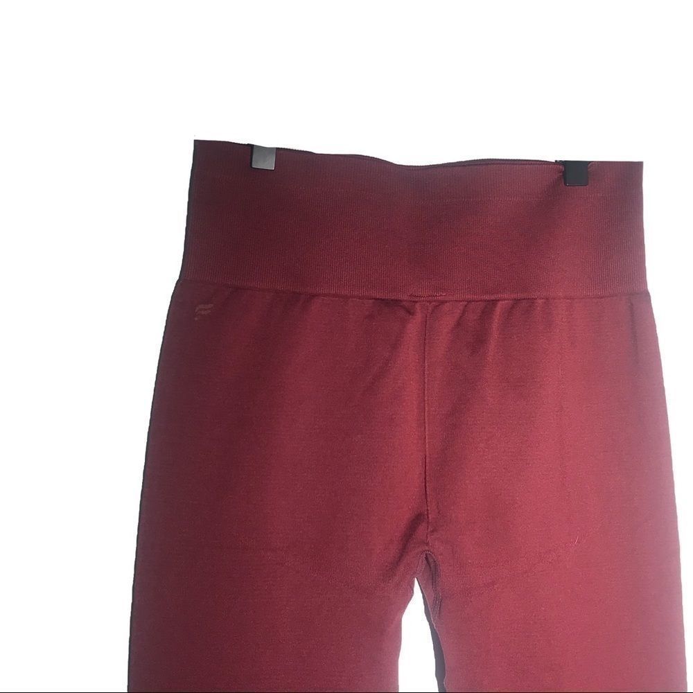 Fabletics seamless burgundy leggings